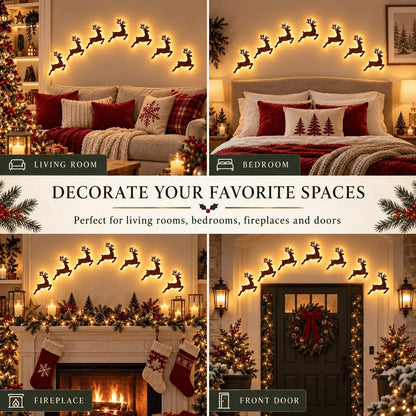 Glowing Christmas Wall Decor — 7 Holiday Styles + Remote Control