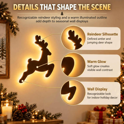 Glowing Christmas Wall Decor — 7 Holiday Styles + Remote Control
