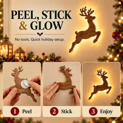 Glowing Christmas Wall Decor — 7 Holiday Styles + Remote Control