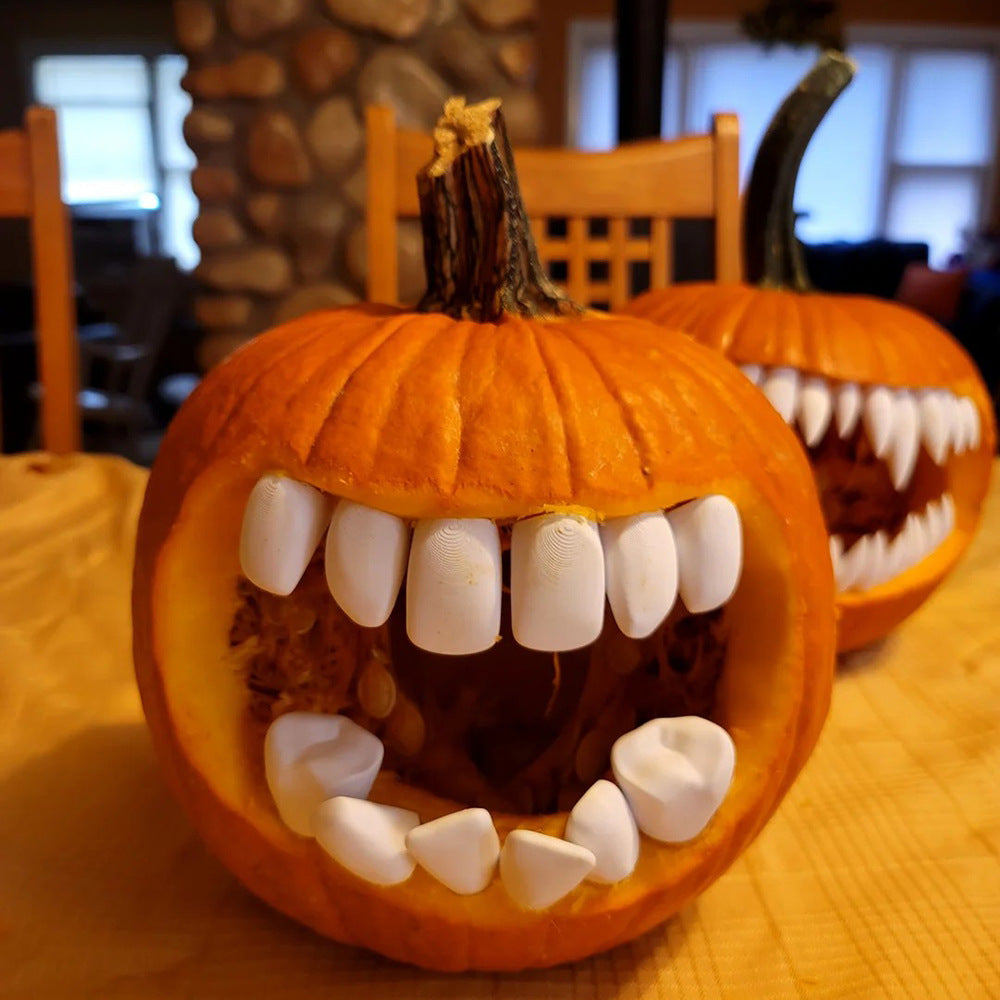 Pumpkin Fangs – Halloween Teeth Decoration
