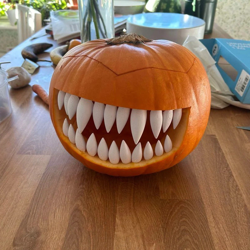 Pumpkin Fangs – Halloween Teeth Decoration