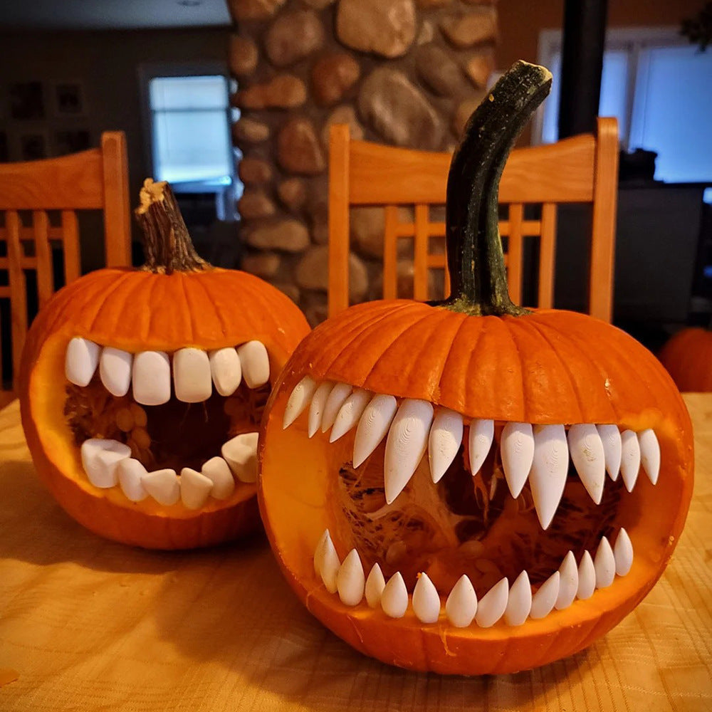 Pumpkin Fangs – Halloween Teeth Decoration