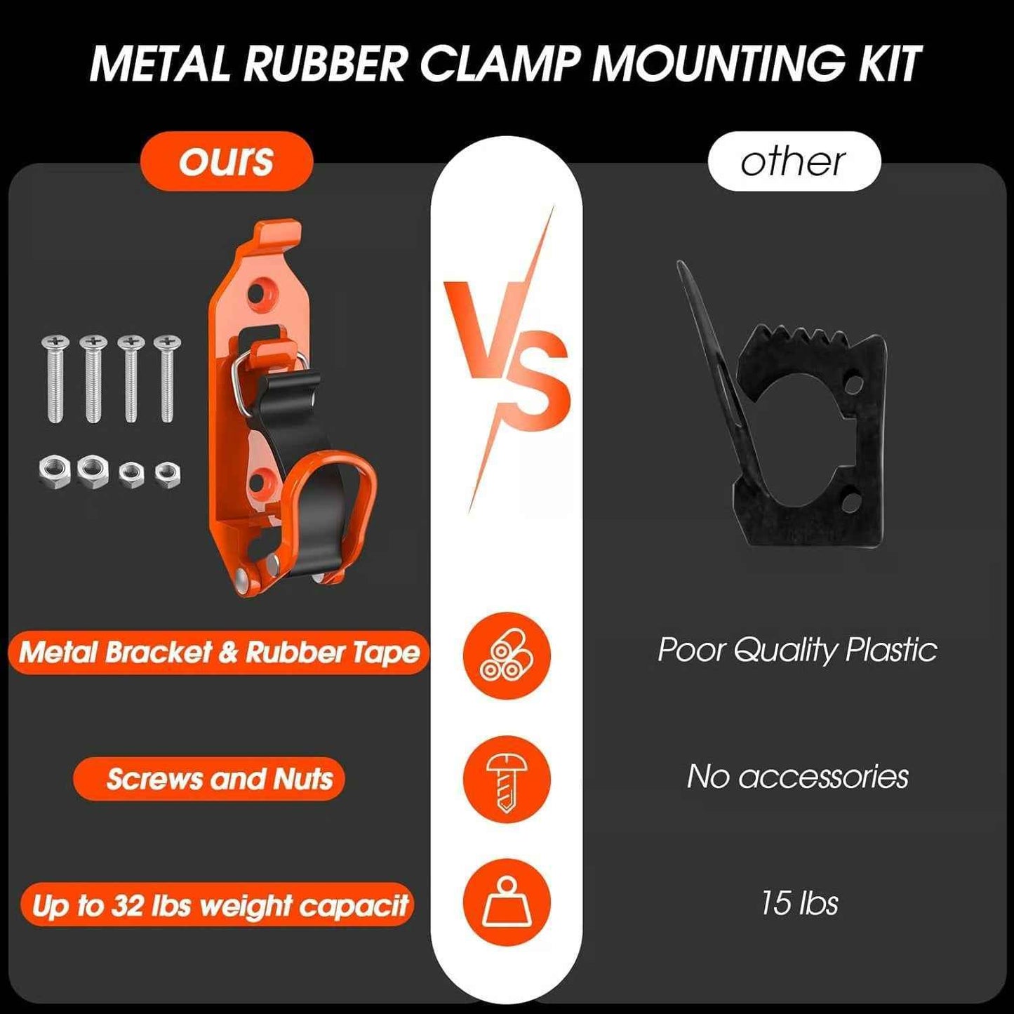 🛻Heavy Duty Zinc Alloy Shovel Mount
