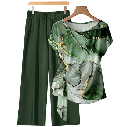 🔥50% KORTING🌿 Loungeset met patroon en brede poten 🌿Comfort & Luxe Print