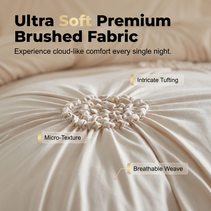 🏨 5-Star Hotel Look at Home– Elegant Pinch Pleat Duvet Cover🚚 Free Shipping