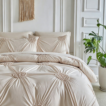 🏨 5-Star Hotel Look at Home– Elegant Pinch Pleat Duvet Cover🚚 Free Shipping