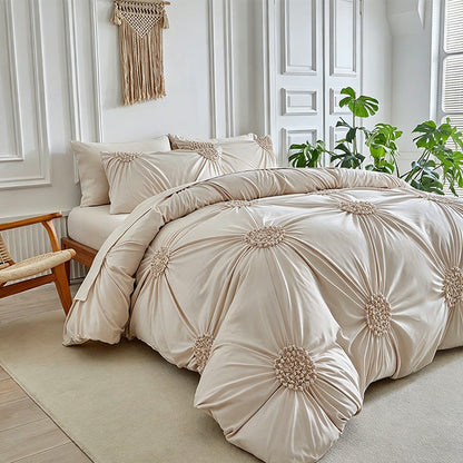 🏨 5-Star Hotel Look at Home– Elegant Pinch Pleat Duvet Cover🚚 Free Shipping