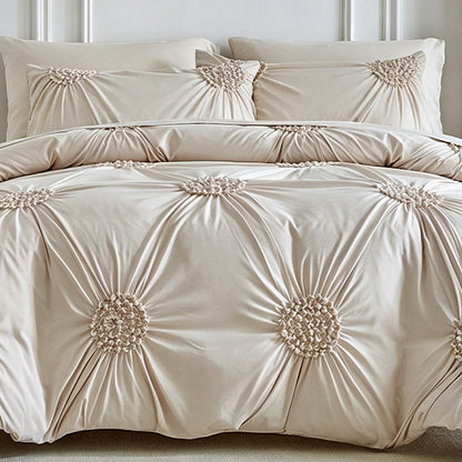 🏨 5-Star Hotel Look at Home– Elegant Pinch Pleat Duvet Cover🚚 Free Shipping