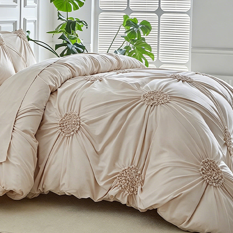 🏨 5-Star Hotel Look at Home– Elegant Pinch Pleat Duvet Cover🚚 Free Shipping