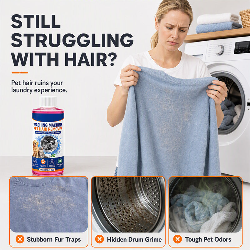 🐾 Washing Machine Cleaner | Pet-Hair Laundry Care