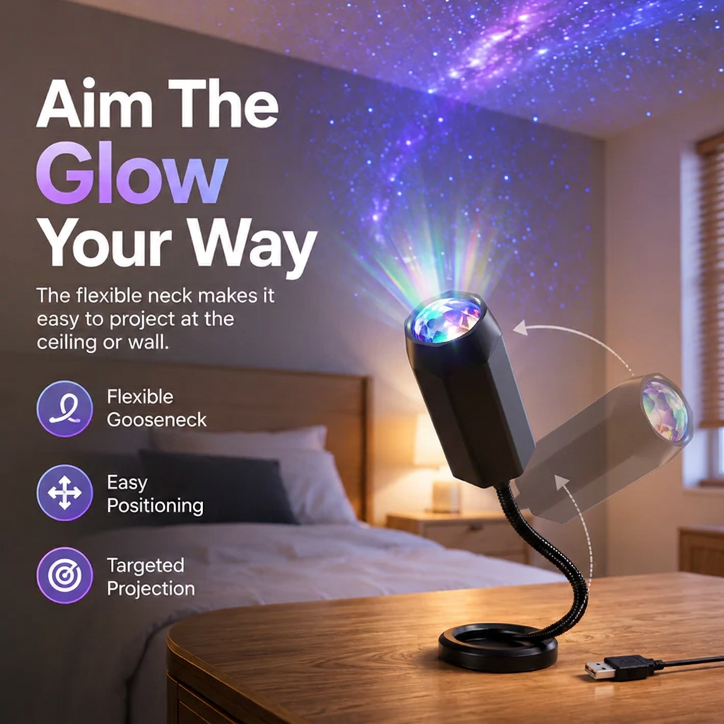 🔥LAST DAY 70% OFF💖🔥Night Light Projector 🔥- Smart Holographic Star Projector